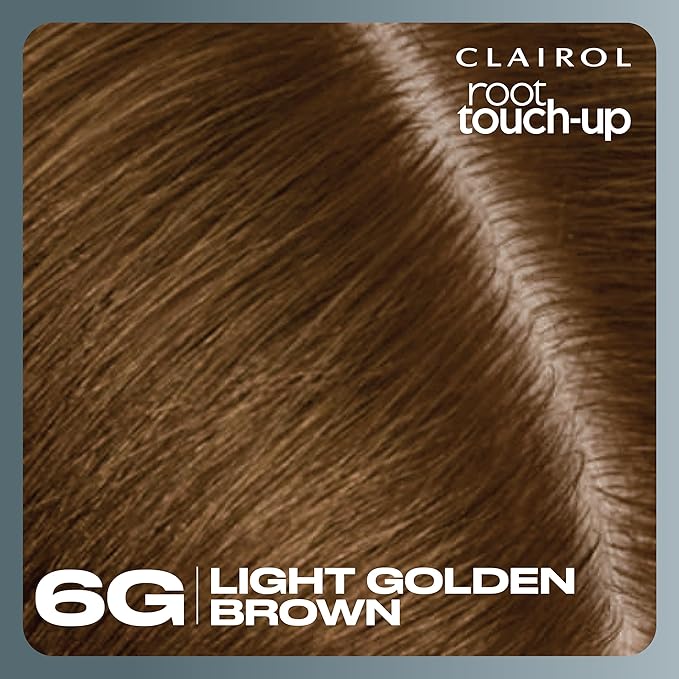 Clairol Root Touch-Up by Nice'n Easy Permanent Hair Dye, 6G Light Golden Brown Hair Color, Pack of 1