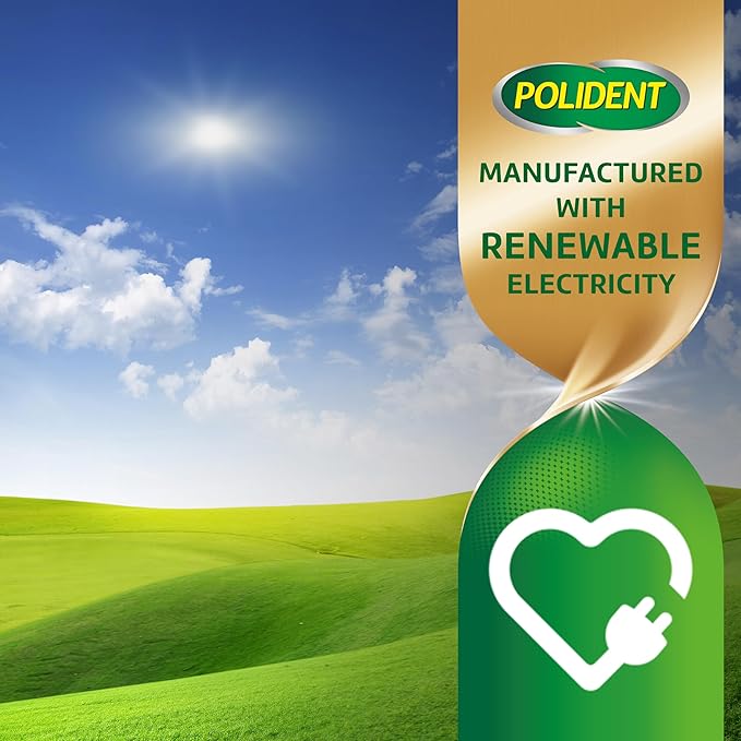 Polident Overnight Whitening Antibacterial Dental Appliance Cleanser Tablets, 60 Count