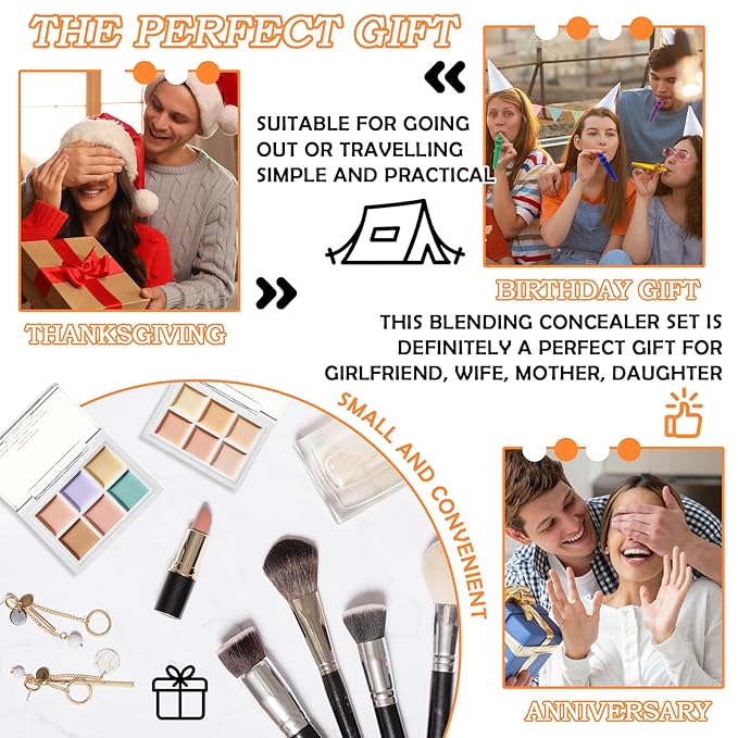 12 Colors Correcting Concealer Contour Makeup Palette, 6