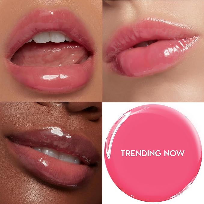 ColourPop So Juicy Plumping Glossy Lip Oil - Hydrating & Plumping Lip Oil with a Sheer Wash of Non-Sticky Color - Infused with Peptides, Ceramides & Ginger - Trending Now (0.29)