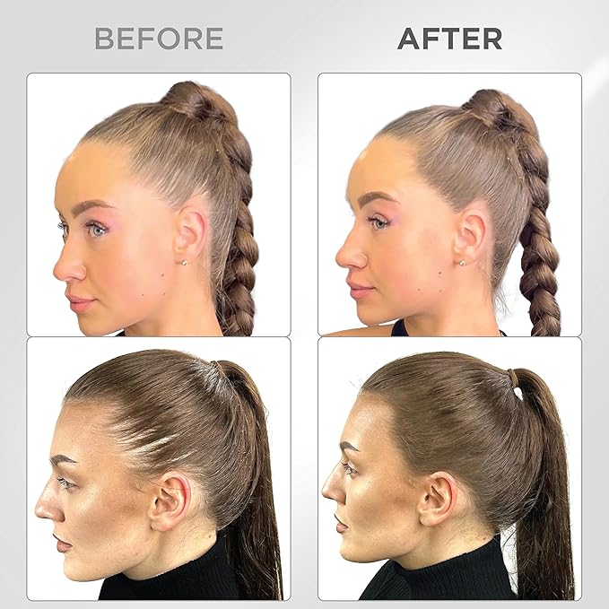 Thick Fiber Root Touch Up Powder, Medium Brown - Water & Sweat Resistant Hair Loss Concealer Set with Brush for Thin Hairlines and Gray Root Coverage