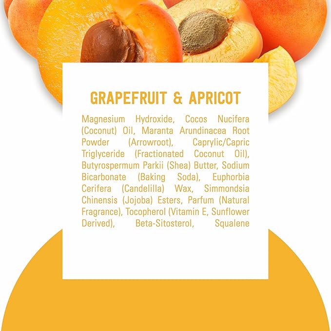 Schmidt's Aluminum-Free Vegan Deodorant Grapefruit & Apricot with 24-Hour Odor Protection, 2 Count for Women and Men, Natural Ingredients, Cruelty-Free 2.65 oz