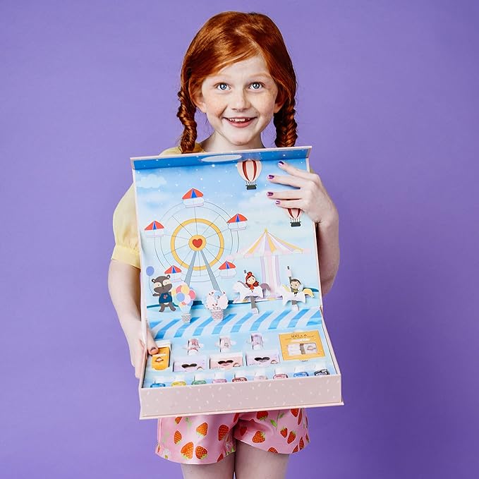 MISS NELLA Pop-up Beauty Suitcase, Nails and Accessories Set, Perfect for Children and Teens, Great for Parties and Sleepovers- Kid Friendly and Non-Toxic