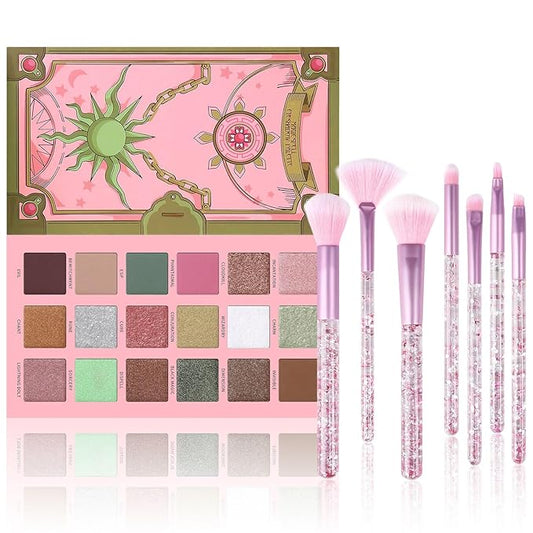 18 Colors Eyeshadow Palette With 7 pcs Soft