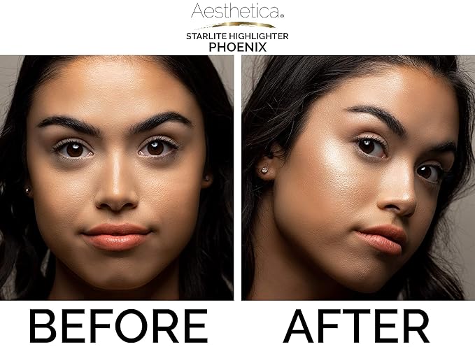 Aesthetica Starlite Highlighter - Metallic Shimmer Highlighting Makeup