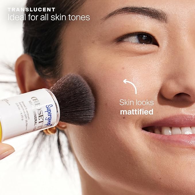 Supergoop! (Re)setting 100% Mineral Powder, Translucent - - Silica Spheres 0.15 oz