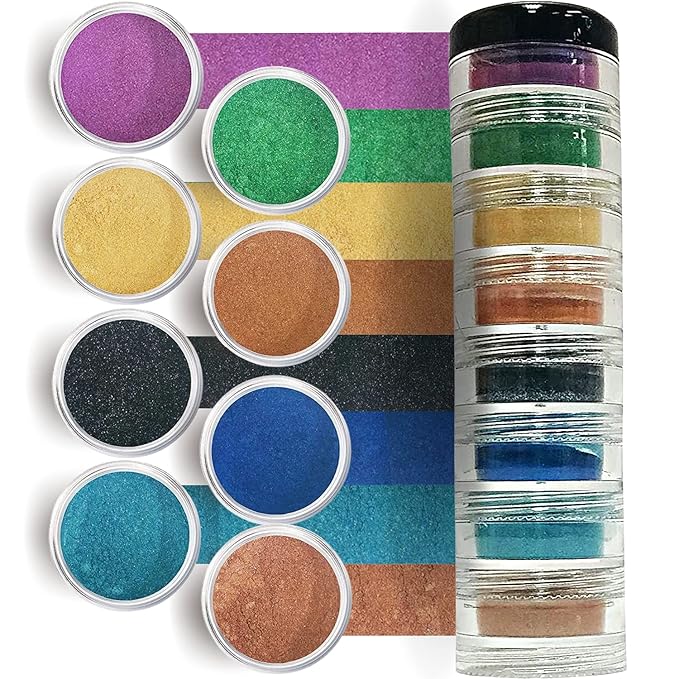 Loose Mineral Eyeshadow and Contouring Palette - Caribbean 8 Shade Set