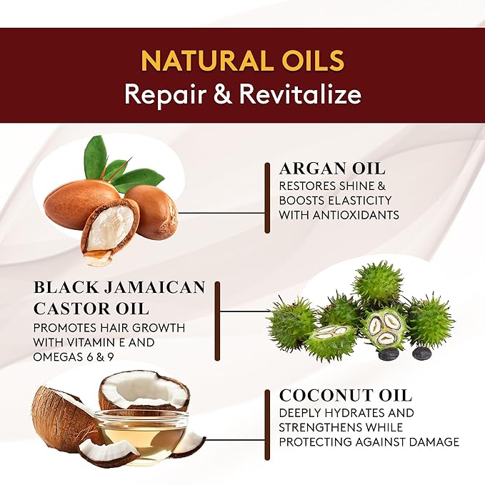 Okay Black Jamaican Castor Oil Shampoo - Natural, Moisturizing Jamaican Castor Shampoo, Strengthen & Restore Damaged Hair for Women and Men - Coconut Curls, 12 fl oz (Pack of 1)