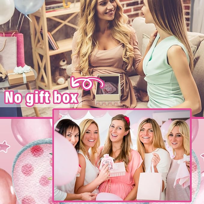 Demissle 50 Pcs Baby Shower Lip Balm Gift Set with 100 Pcs Organza Bags Baby Shower Party Favor for Guest Thank You Tag Rope Baby Shower Party Decoration Gender Reveal Souvenirs(Elephant)