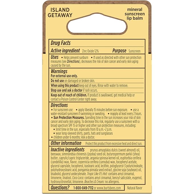 Burt’s Bees SPF 30 Lip Balm