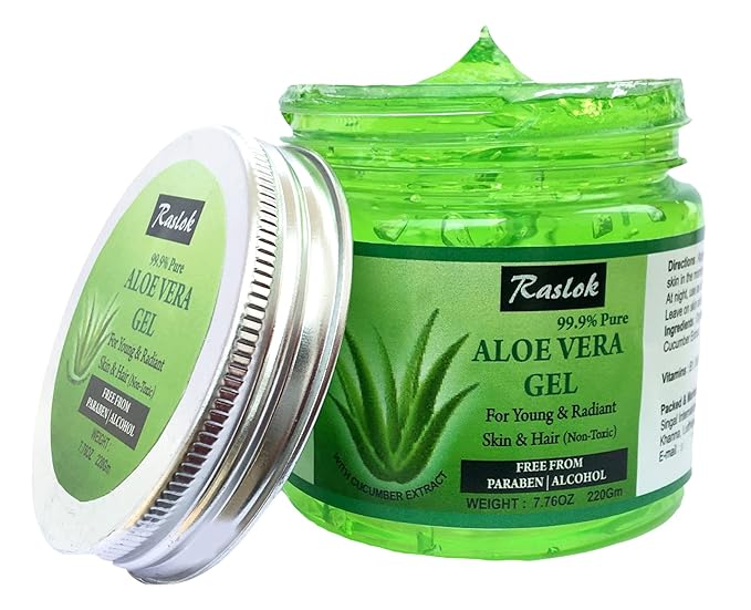 Aloe Vera Gel Pure Natural Organic Aloe Gel For Moisturizing Face Skin & Hair Care (Cucumber, 7.76 OZ)