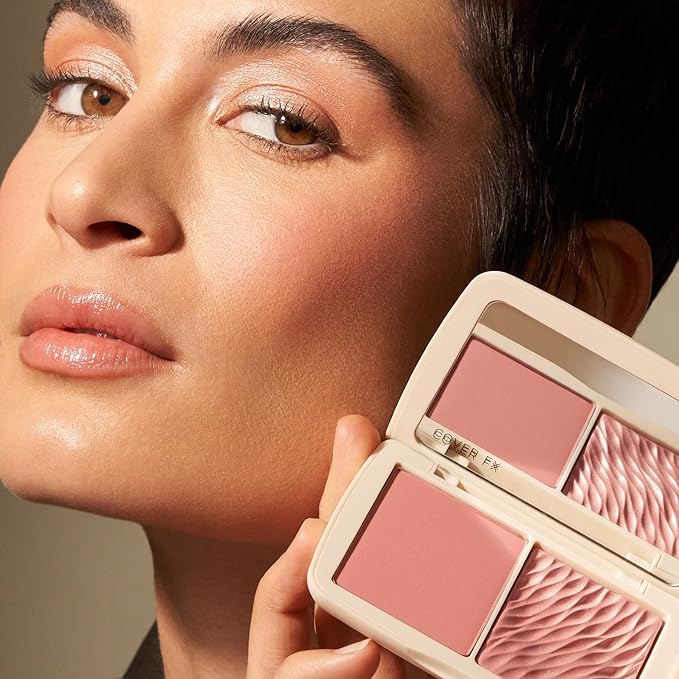 COVER FX Monochromatic Powder Blush Duo - Pink Impact Color