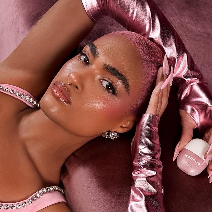 Morphe Hot Shot Blush Drops - Hydrating, Buildable Liquid Blush for Cheeks with Niacinamide and Antioxidants- Buildable, Waterweight Formula for a Natural Finish - Power Drip (0.5 Fl Oz)