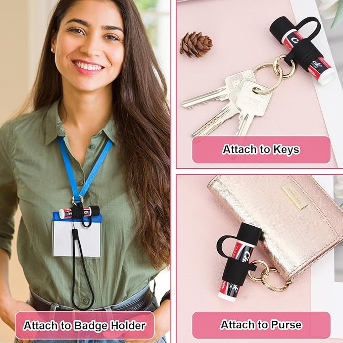 Desing Wish Silicone Lip Balm Holder Black