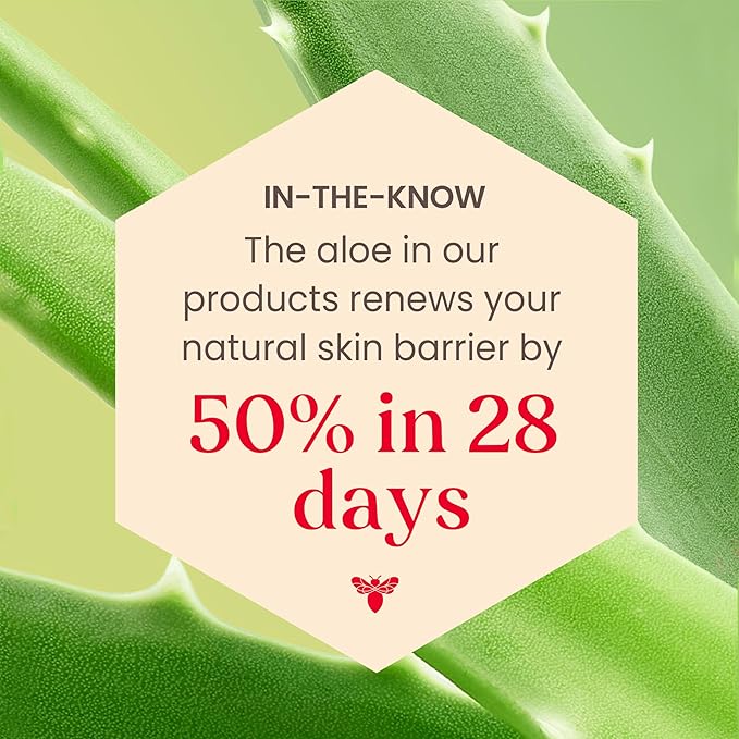 Burt's Bees Calming Day Face Lotion With Aloe and Rice Milk, Soothing Face Lotion for Sensitive Skin, 98.9 Percent Natural Origin Skin Care, 1.8 oz. Bottle