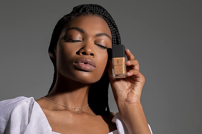 Black Radiance Color Perfect Liquid Full Coverage Foundation Makeup, Rum Spice, 1 Ounce