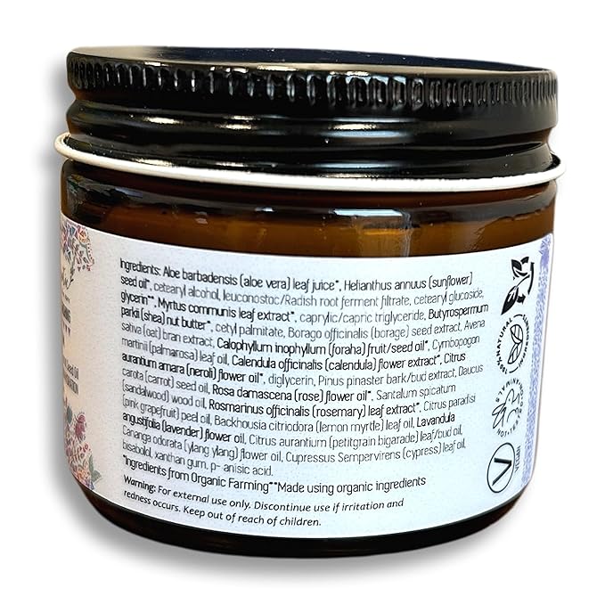 Calendula Nourishing Face Cream for Dry Skin, Natural & Organic Facial Cream, Hydrating and Moisturizing skin care product, Vegan Face Cream, Facial Moisturizer for Dry Skin