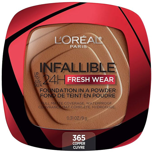 L'Oreal Paris Makeup Infallible Fresh Wear Foundation in Copper, . 0.31 oz