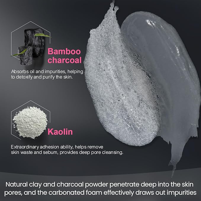 Carbonated Bubble Clay Mask -Exfoliation Face Mask | Detoxing Clay Mask for Blackhead Removal,Dull Skin,Skincare Facial Mask for Controlling Oil and Refining Pores,Mothers Day Gifts for Wife
