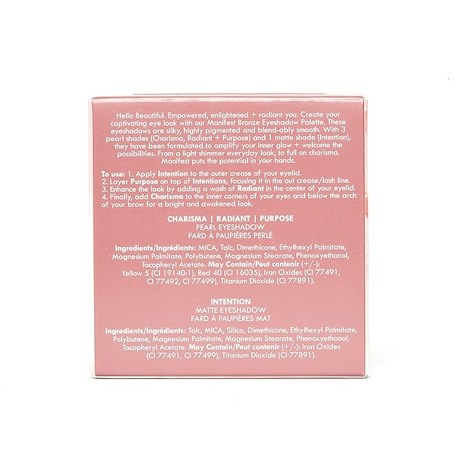 Chella Makeup Eyeshadow Palette, Travel Size, Manifest