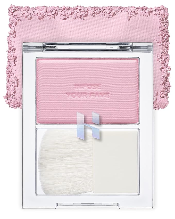 HOLIKA HOLIKA Infusing Blush with Brush - Lightweight,