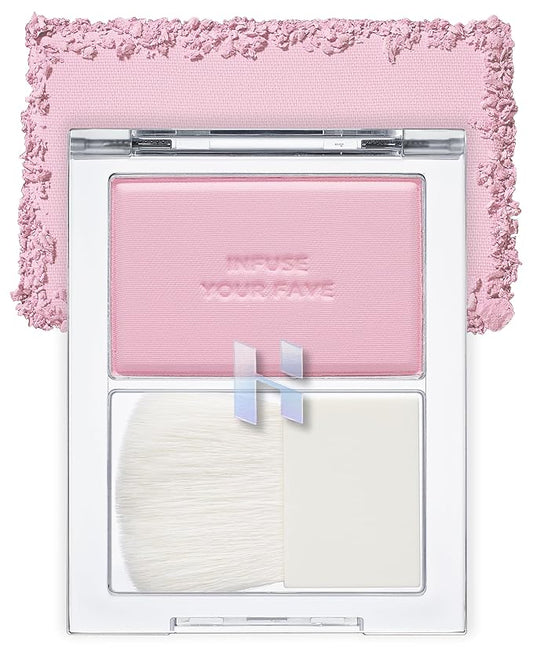 HOLIKA HOLIKA Infusing Blush with Brush - Lightweight,