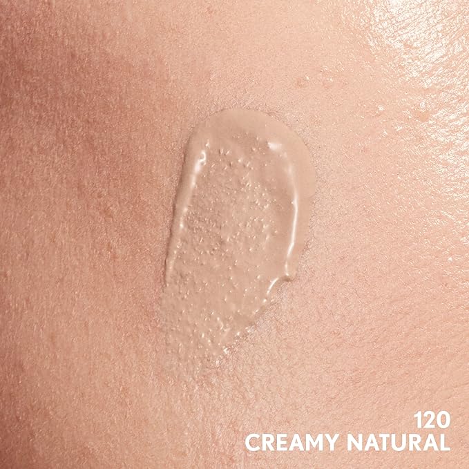 COVERGIRL Clean Invisible Foundation Makeup, Dewy & Glowy Finish, Buildable Coverage, Skin-Like Smooth Look, Vegan, Creamy Natural, 1oz