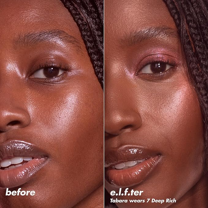 e.l.f. Halo Glow Powder Filter, Ultra-fine Finishing Powder, Smooths The Look of Pores & Fine Lines, Creates A Soft-Focus Glow, Vegan & Cruelty-Free, Tan Warm