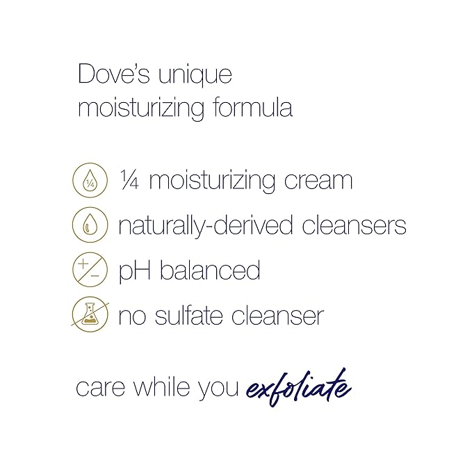 Dove Scrub for Silky Skin Oatmeal & Calendula Oil Body Scrub Exfoliates & Gives Lasting Nourishment 10.5 oz 4 Count