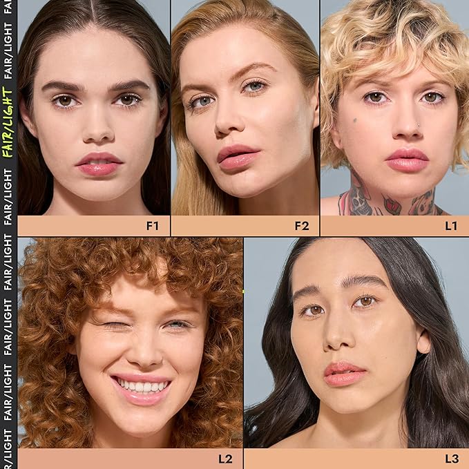 COVER FX Power Play Foundation - Shade F2 - Buildable Full Coverage - Waterproof Sweat-Proof Transfer-Proof - Natural Matte Finish - All Skin Types