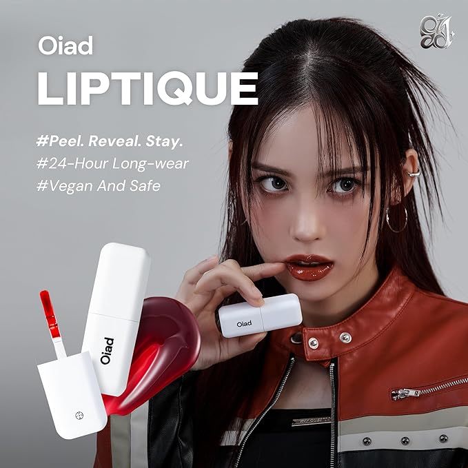 Liptique Korean Lip Stain Peel Off - 24 Hour Long Lasting Lip Tattoo, Waterproof & Transfer Proof, Nourishing & Hydrating Lip Tint for Women, High Pigmented Color Lip Tints Peel Off (000 NEUTE)