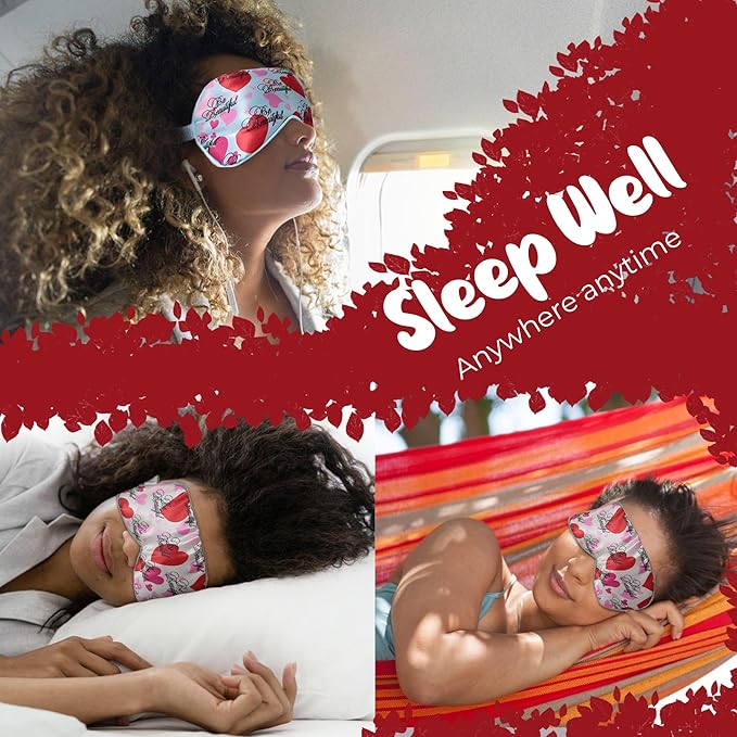 Luxury Elastic Band Sleep Mask – Soft, Lightweight & Ultra Comfort-Perfect for Light Blocking Wake up Radiant-Blue