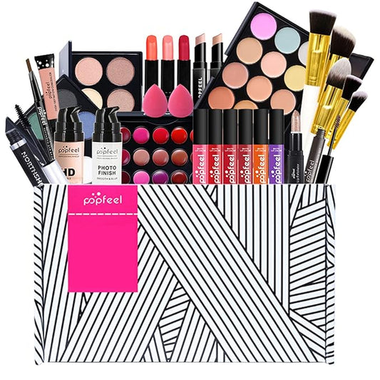 Multi-purpose Makeup Kit All-in-One Makeup Gift Set Colours Mix Eyeshadow Concealer Lip Gloss Pressed Powder and Powder Blusher Cosmetic Makeup Palette Set Kit #091