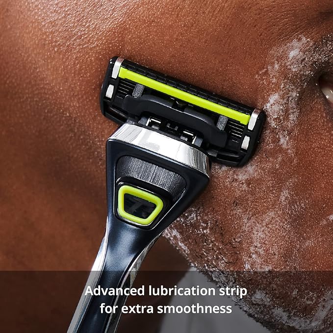 Dorco Pace 5 Pro Razors- Shaving System For Men with Trimmer - 1 Handle + 9 Cartridge Set