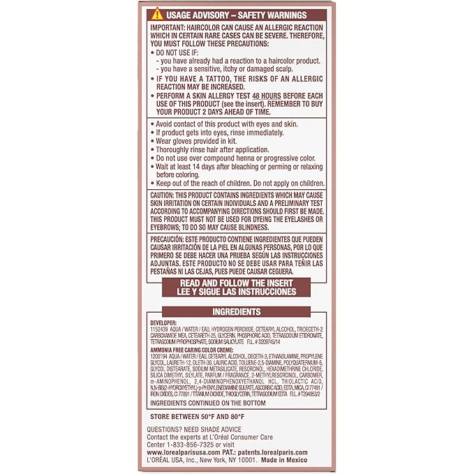 L’Oreal Paris Excellence Universal Nudes Permanent Hair Color, Ammonia Free Hair Dye for Gray Hair Coverage, 1N Natural Black, 1 Hair Dye Kit