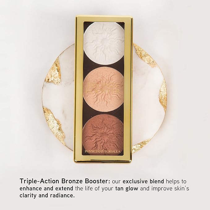 Physicians Formula Highlighter & Contour Powder Palette, Shimmer Strobing,-Fragrance Free, Paraben Free, Gluten Free, Dermatologist Tested