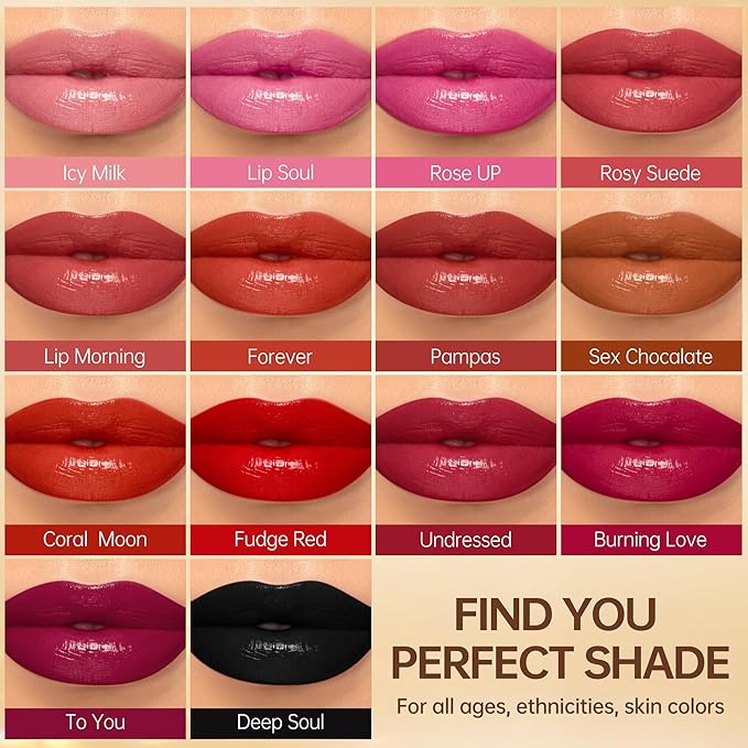 MAKI YIKA Red Lipstick for Women Moisture Hydrate Lipsticks Lip Gloss Lipsticks Sheer Finish Lightweight Tinted Lip Balm (Z11 Forever)