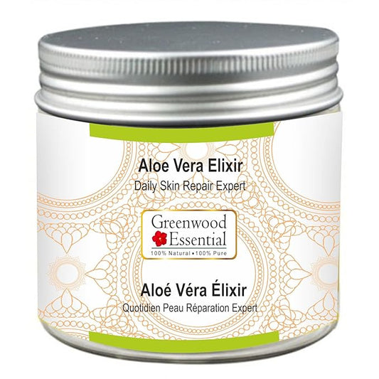 Pure Aloe Vera Elixir (Gel) Daily Skin Repair Expert Therapeutic Grade 100gm (3.52 oz)