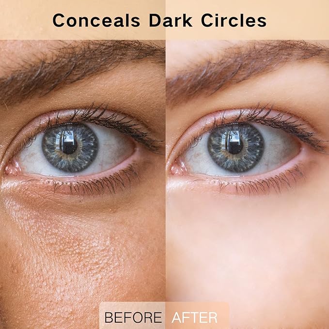 MEICOLY Face Color Correcting Palette, 6 Colors Correctors,Cream Concealer Camouflage Makeup Palette with 8 pcs White Makeup Sponges,Conceals Dark Circles, Blemishes, and Redness,Cruelty Free,Corrector