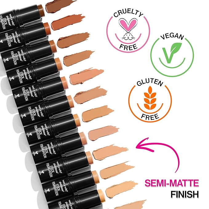 wet n wild Photo Focus Matte Foundation Stick Makeup, Classic Ivory | Vegan & Cruelty-Free