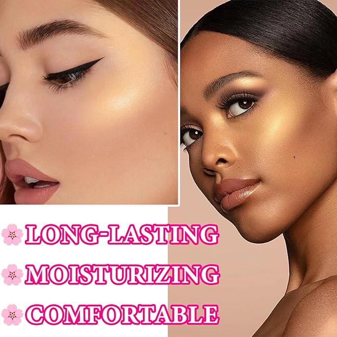 Cream Contour Stick,Shimmer Stick Long Lasting Non-greasy Cream Women(03#)