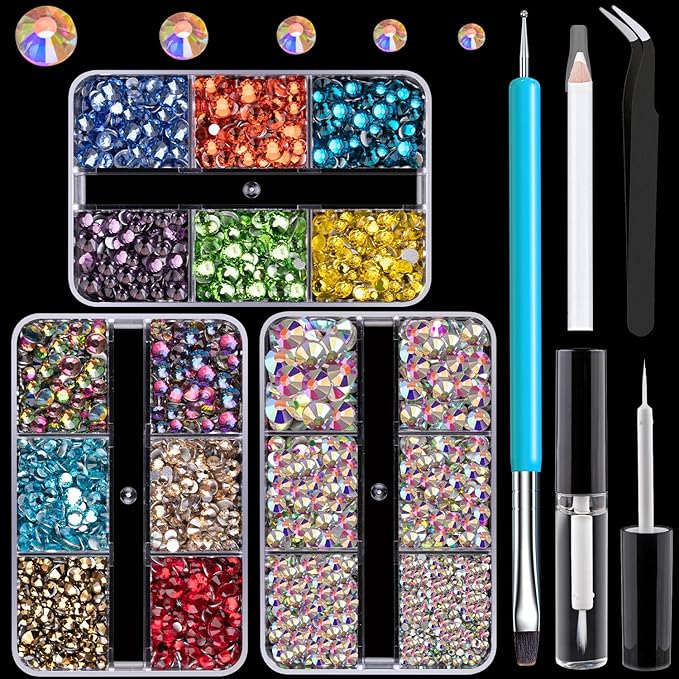 Colorful Face Gems for Makeup Set,