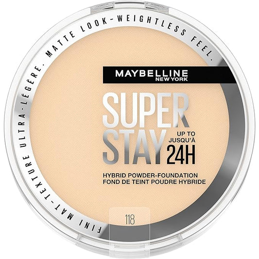 Maybelline Super Stay Up to 24HR Hybrid Powder-Foundation, 1 Count