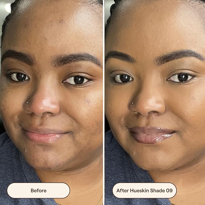 Live Tinted Hueskin Serum Concealer - Medium-to-Full Coverage Concealer with Niacinamide, & Hyaluronic Acid for Dark Circles, Fine Lines & Wrinkles, Buildable Long-Lasting Formula, 0.35 oz Shade 9