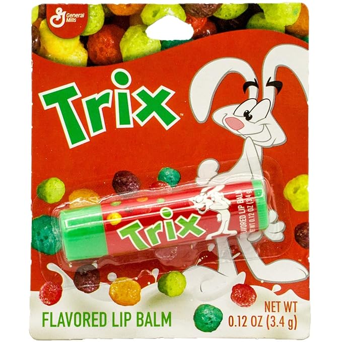 Cereal Flavored Lip Balm Set (5 Pack) Cocoa Puffs, Lucky Charms, Honey Nut Cheerios, Cinnamon Toast Crunch, and Trix