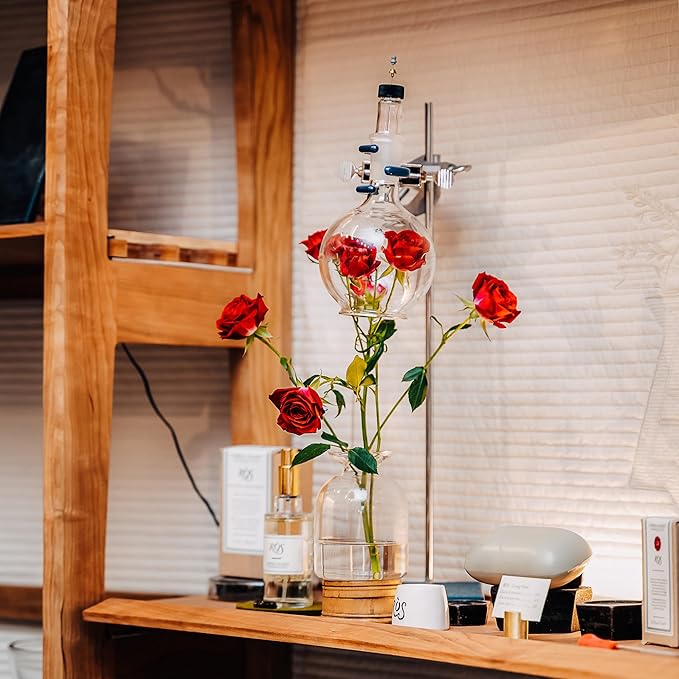 Caswell-Massey RÒS Eau de Parfum Floral Spicy Amber Cologne for Men Infused With Essential Oils, Made in USA, 3.0 Fluid Ounces