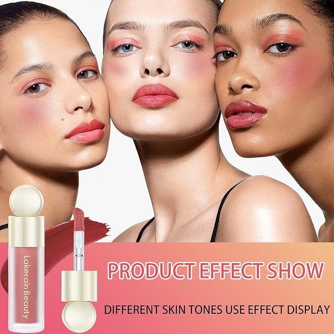 Liquid Blush,Natural Soft Cream Face Blush Matte Cheek Blush Stick(4#)