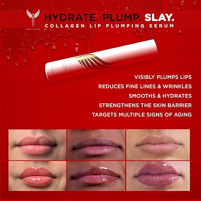 Bella Grace Vegan Collagen Lip Plumper oz