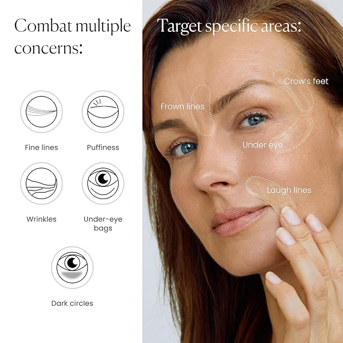 Qure Skincare MicroInfusion Targeted Patches - 8 Pairs of Targeted Under Eye Patches Formulated for Fine Lines & Wrinkles - Retinol, Caffeine, Niacinamide & Peptides - Dissolvable for Overnight Use