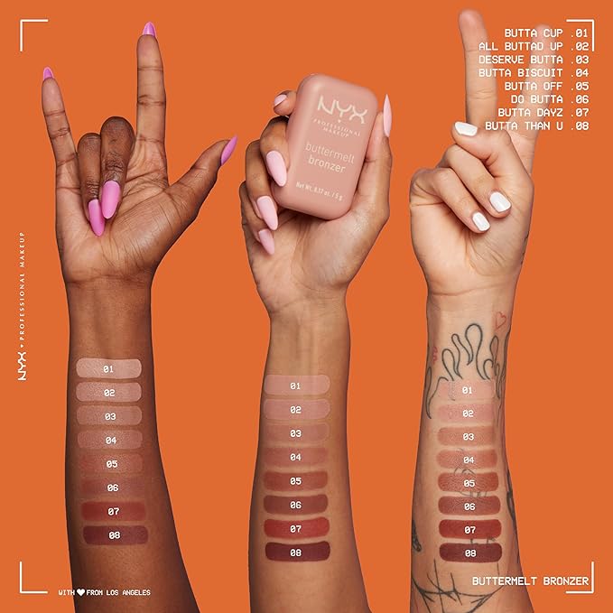 NYX PROFESSIONAL MAKEUP Matte Buttermelt Bronzer, Longwear Face Makeup with Up to 12 Hours of Wear, Vegan Formula - Butta Cup